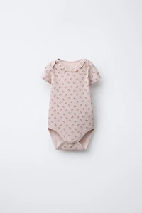 FIVE-PACK OF FLORAL BODYSUITS