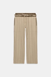 ZW COLLECTION LINEN BLEND PANTS