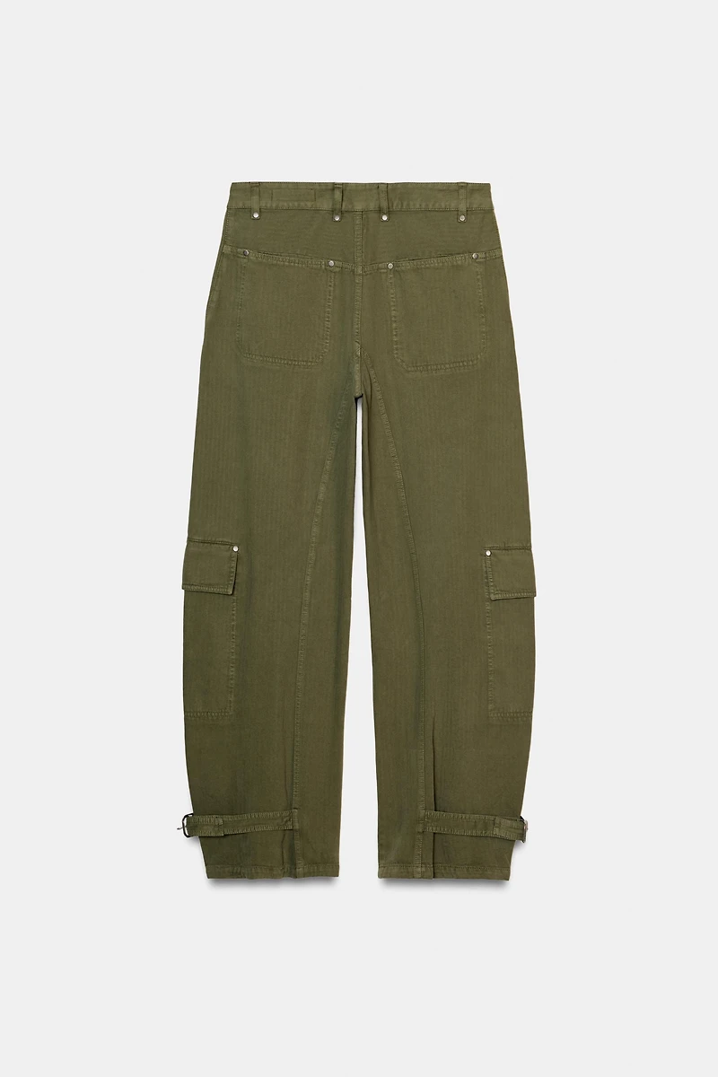 ZW COLLECTION BARREL CARGO PANTS