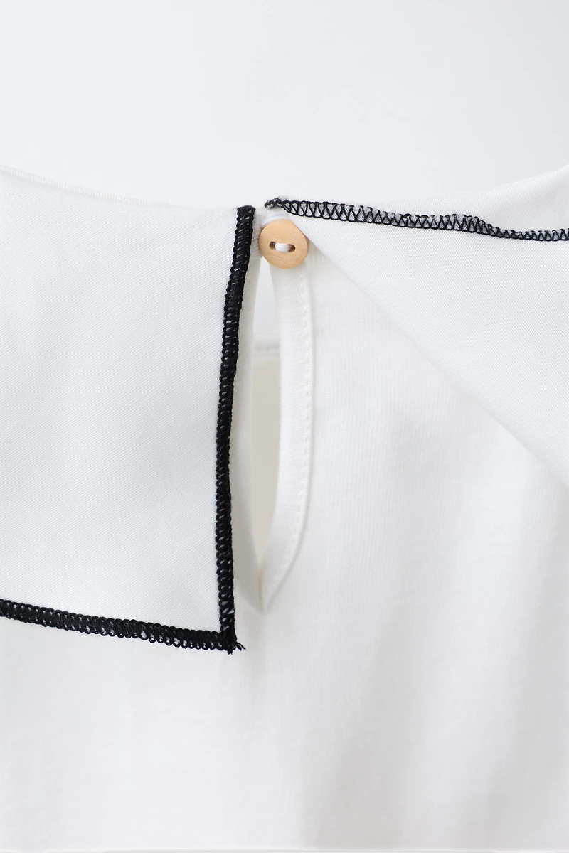 T-SHIRT FOULARD AVEC NŒUD
