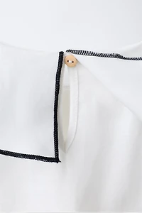 T-SHIRT FOULARD AVEC NŒUD