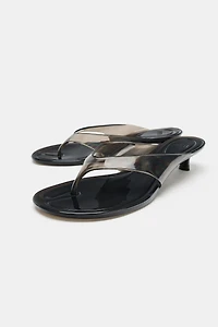 JELLY KITTEN HEEL SANDALS