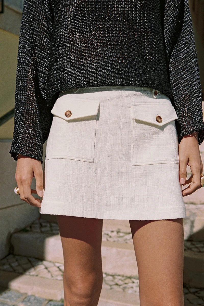 RUSTIC WEAVE SKORT