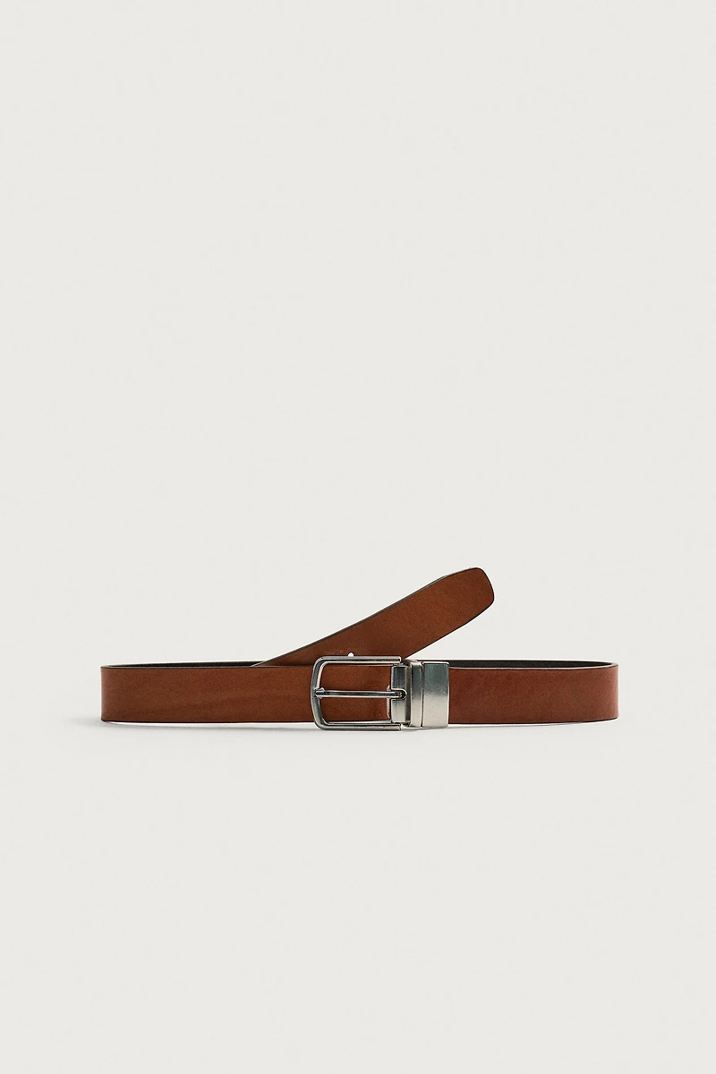 CEINTURE RÉVERSIBLE EN CUIR