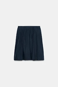ZW COLLECTION LINEN BLEND MIDI SKIRT