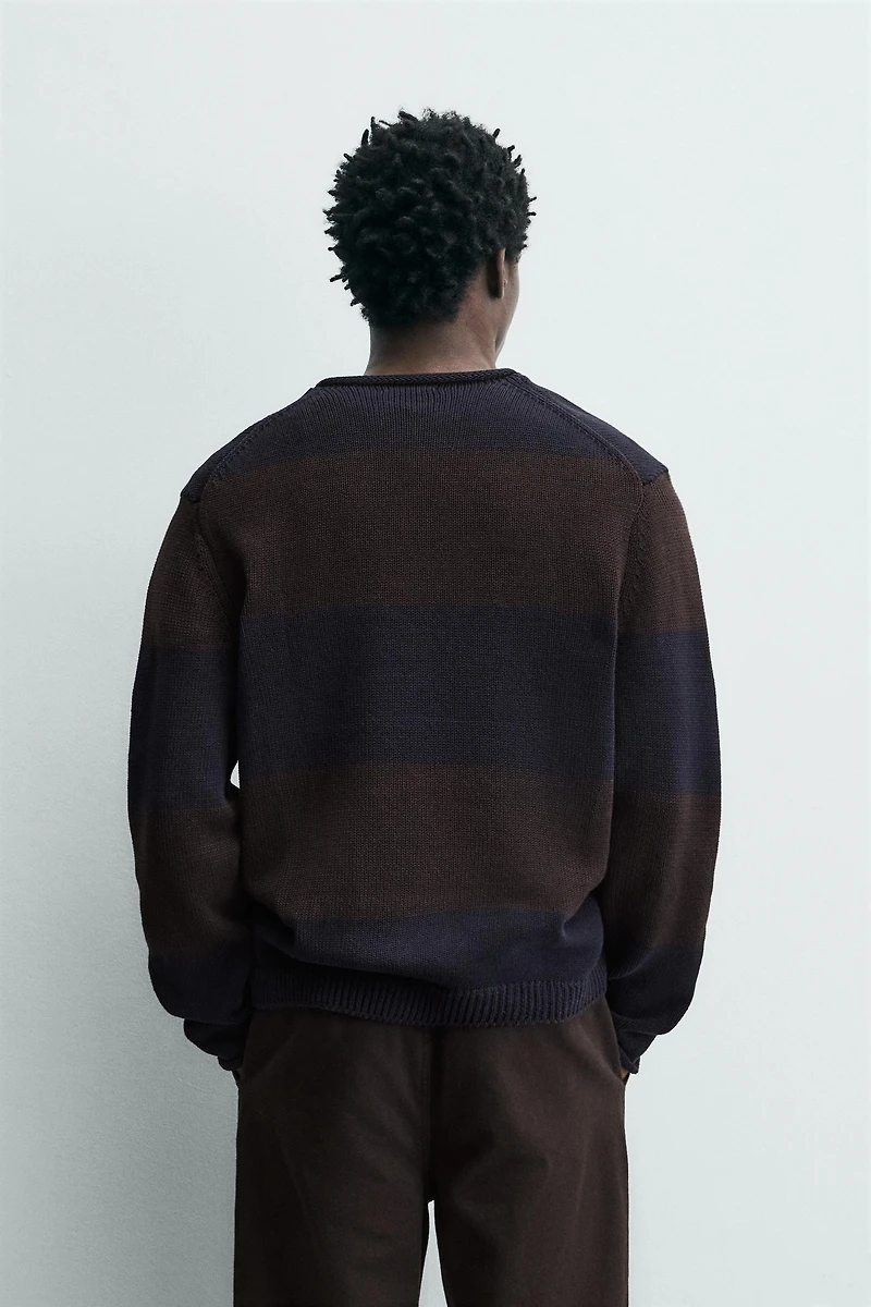 STRIPED JACQUARD JUMPER
