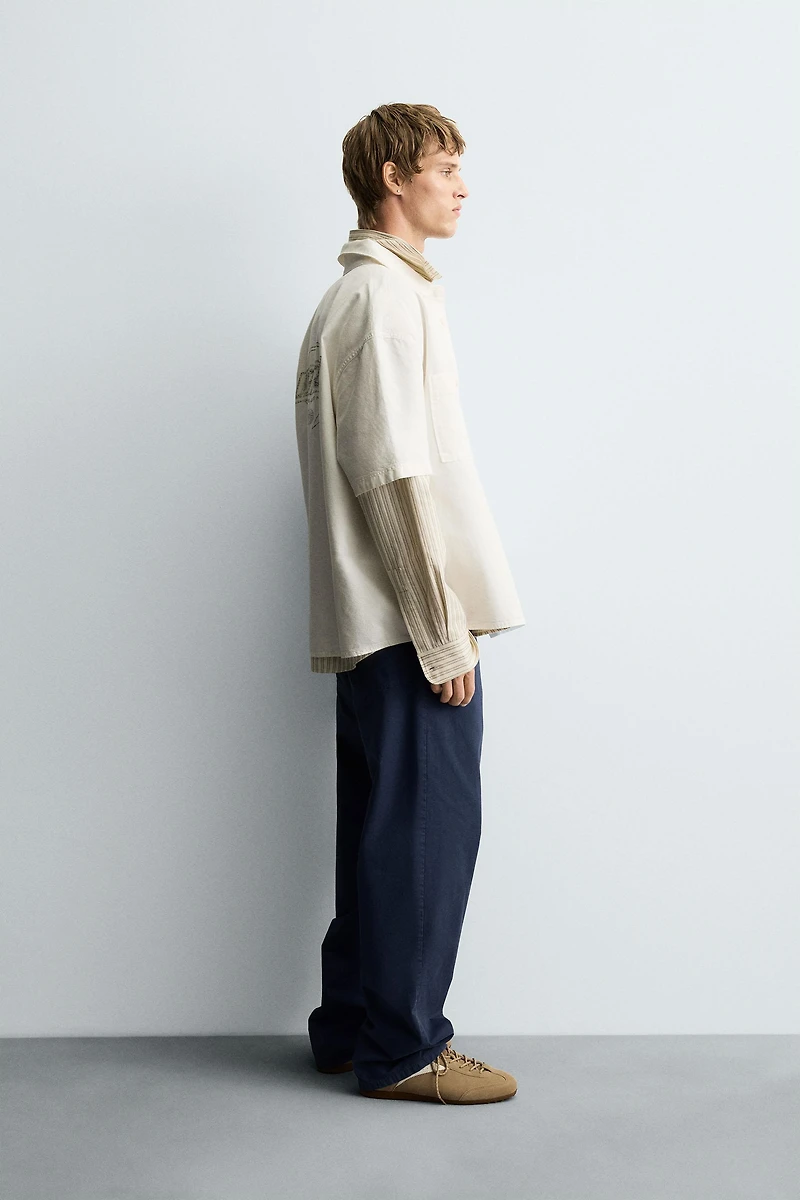 CHEMISE À IMPRIMÉ DÉLAVÉ