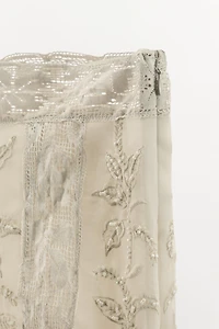 JUPE EN ORGANZA BRODERIES FANTAISIE