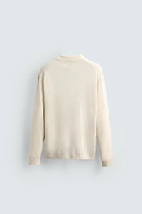 COTTON SILK KNIT POLO SHIRT