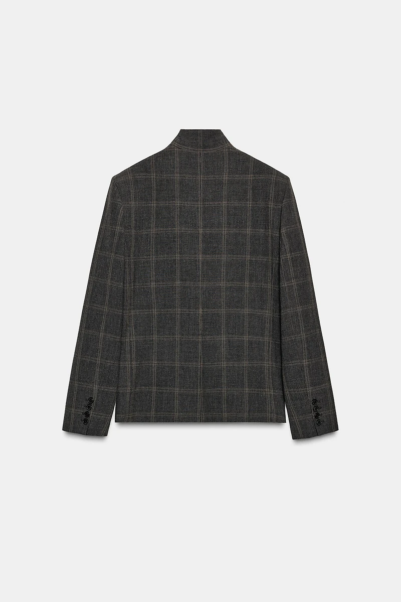 PLAID BLAZER ZW COLLECTION LIMITED EDITION