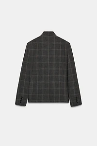 PLAID BLAZER ZW COLLECTION LIMITED EDITION