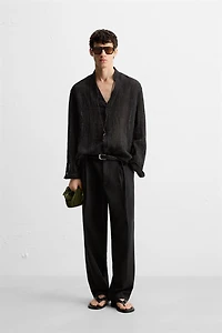 CHEMISE STRUCTURÉE SEMI-TRANSPARENTE