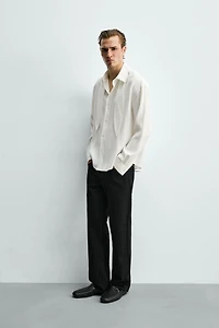FLOWY SHIRT WITH SHORT TIE
