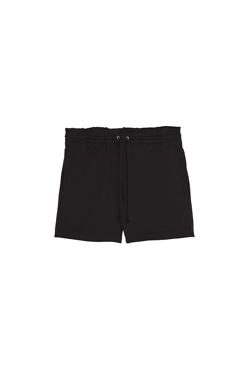 COTTON PAPERBAG WAIST SHORTS