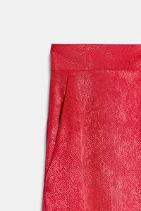 JACQUARD STRAIGHT LEG PANTS