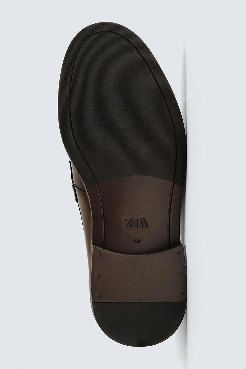 MOCASSINS EN CUIR MASQUE