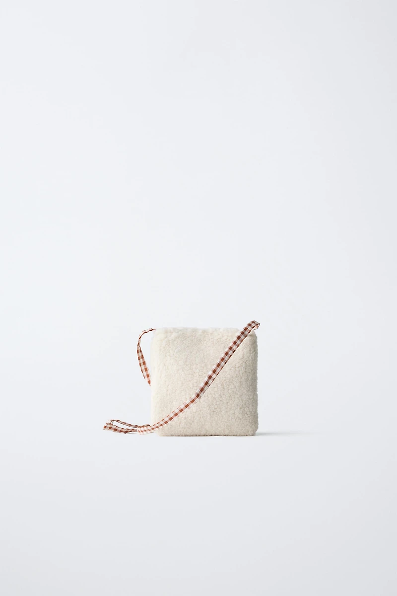 CHRISTMAS SHEARLING CROSSBODY BAG