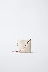 CHRISTMAS SHEARLING CROSSBODY BAG
