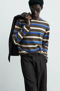 LIMITED EDITION STRIPED JACQUARD JUMPER