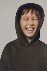 EMBROIDERED HOODIE AND WIDE LEG PANTS SET