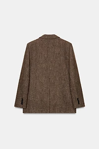 HERRINGBONE WOOL BLAZER ZW COLLECTION