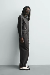 BLOUSON EN CUIR AARON LEVINE X ZARA