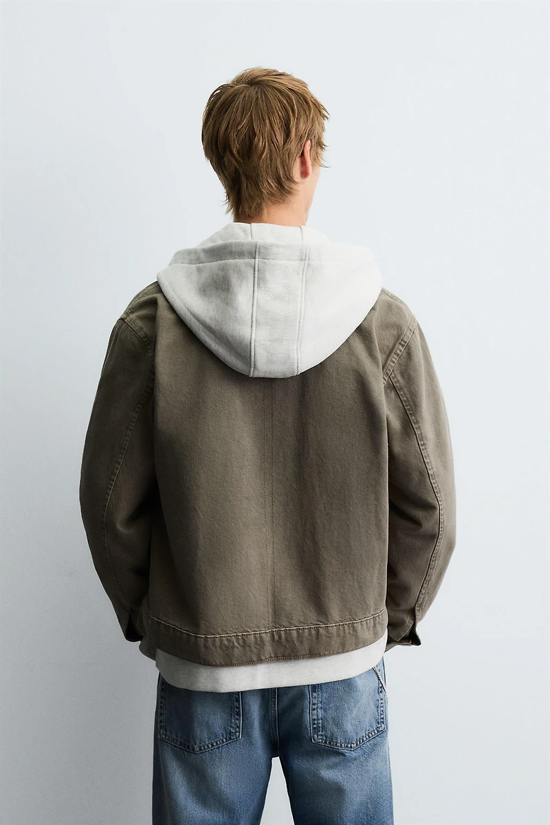 SURCHEMISE EN DENIM ZIPPÉE