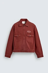 CROPPED FIT PATCH JACKET