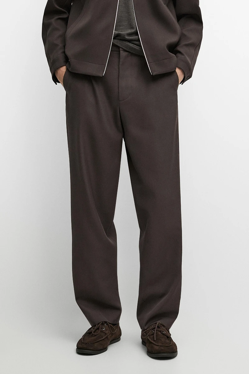 100% cool wool total look pants