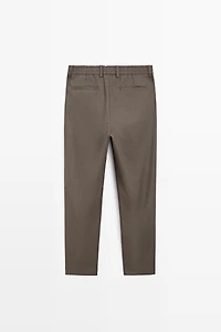 Wool-blend coordinating pants
