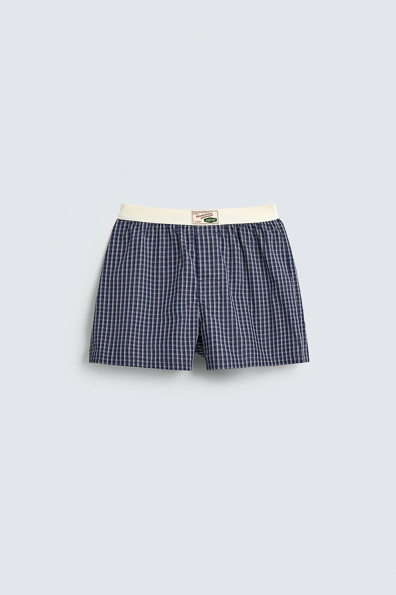 TWO-PACK OF COMBINED POPLIN BOXERS