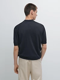 Surchemise en maille à manches courtes