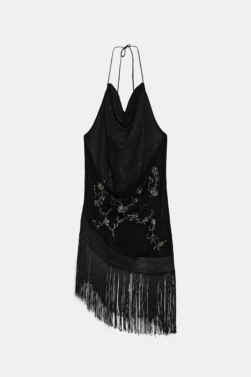 ZW COLLECTION EMBROIDERED FRINGE TOP