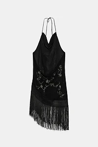 ZW COLLECTION EMBROIDERED FRINGE TOP