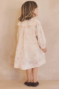 2-5 YEARS/ 100% RAMIE LIMITED EDITION FLORAL DRESS