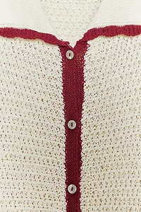 KNITTED POLO JACKET