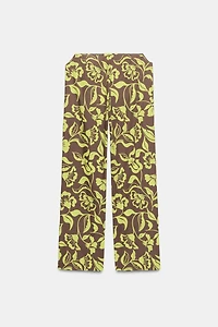 VENTED PRINTED PANTS