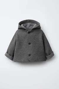 MANTEAU MANTECO À CAPUCHE