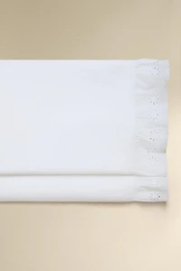 RUFFLED COTTON FLAT SHEET