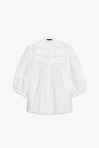 PINTUCK CREPE BLOUSE