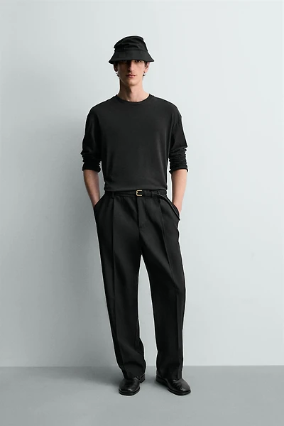 COTTON LINEN BLEND T-SHIRT