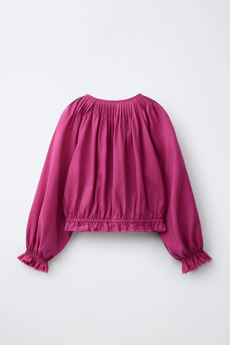 RAMIE PINTUCK BLOUSE
