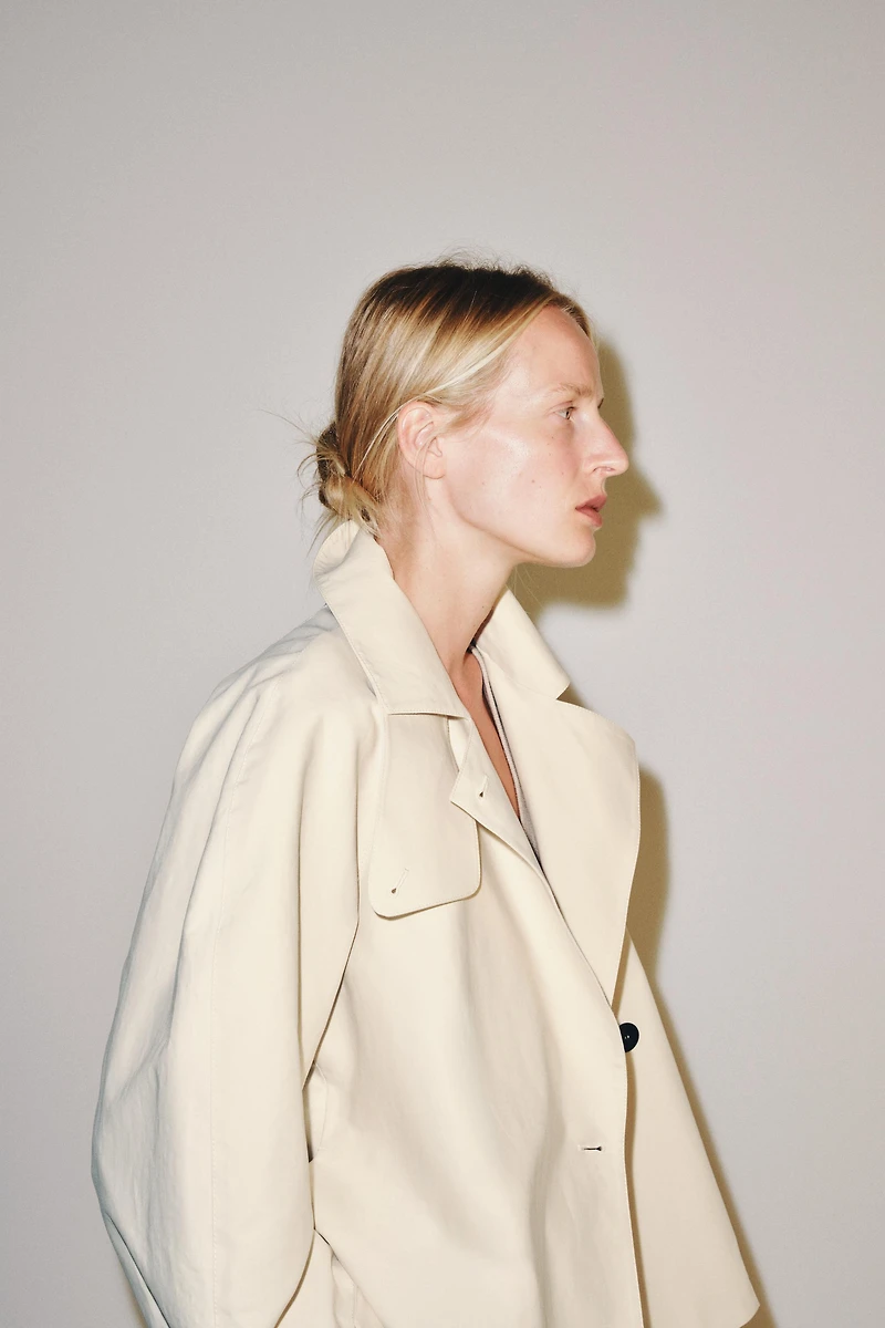 ZW COLLECTION SHORT TRENCH COAT