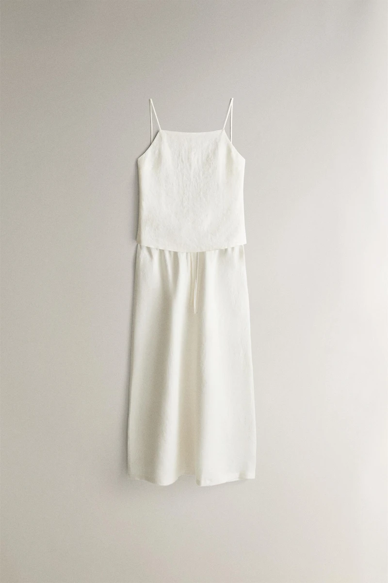 LINEN STRAPPY TOP