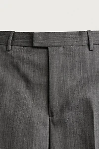 100% WOOL RELAXED FIT SUIT PANTS