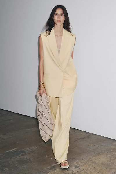 ZW COLLECTION WIDE LEG PLEATED PANTS