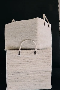 RECTANGULAR SEAGRASS BASKET