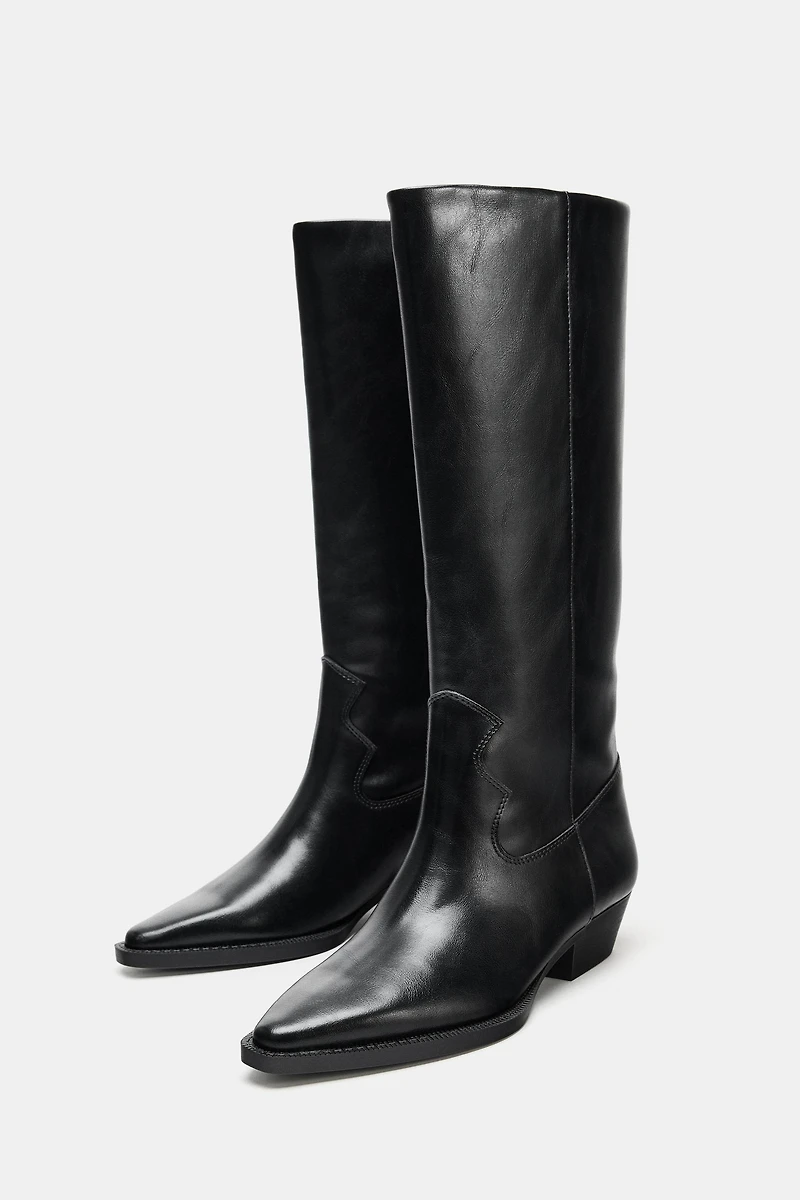 BOTTES PLATES COW-BOY