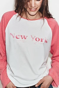 FLAMÉ RAGLAN SLEEVE T-SHIRT