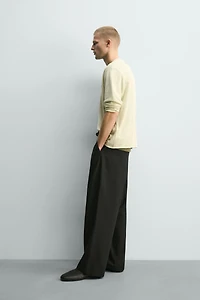 PANTALON RELAXED FIT À PLIS